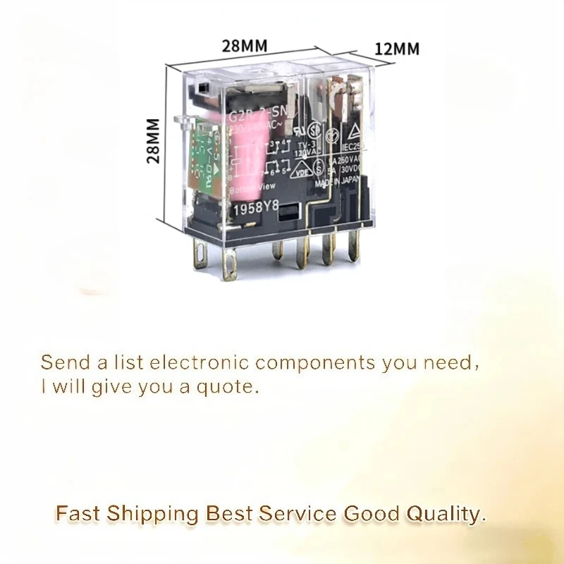 2PCS/Lot Brand new original G2R-1-SN 2-SND(S)12VDC24 AC220 electromagnetic relay