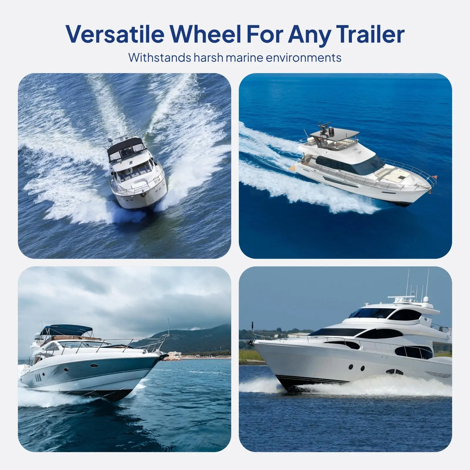 Roller Pengganti Trailer Kapal, Roller Keel Marine, Roller Penyangga Tugas Berat, Aksesoris untuk Dermaga Perahu dan Pelabuhan RV