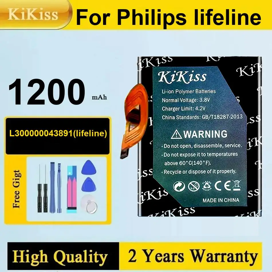 

1200Mah Kikiss Battery L300000043891(Lifeline) For Philips Lifeline