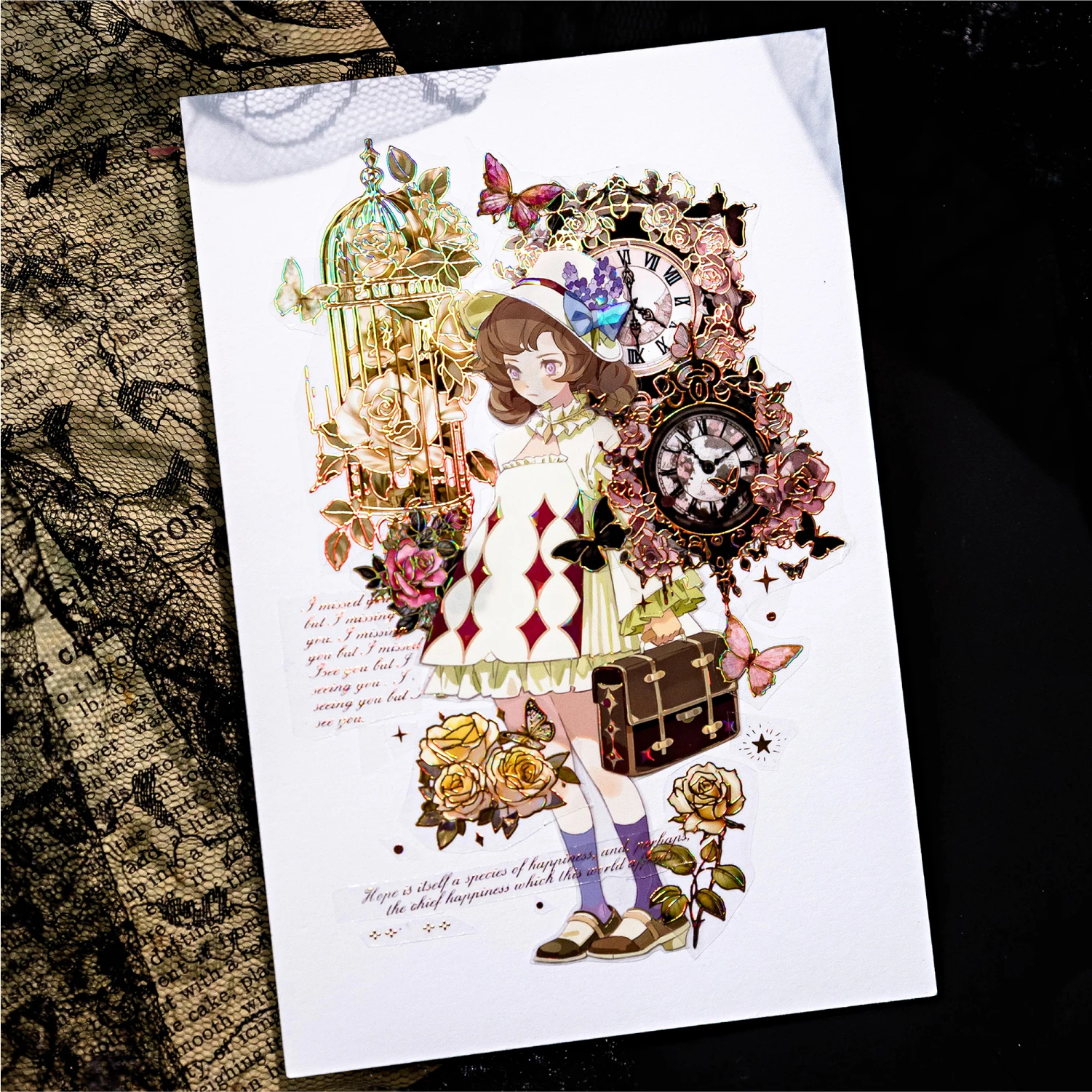 3 pcs/1lot Rose Covenant series Kawaii Scrapbook Stickers Scrapbooking Supplies Planner Decorative Craft Stationery Sticker