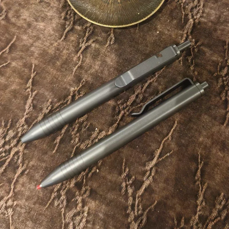 1pc Titanium Alloy Writing Pen Ballpoint Pen Office Business Signature Pen Outdoor Writing Tool