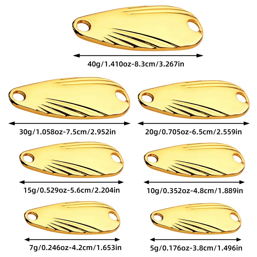 10pcs Durable  Metal Spoon Lure for Freshwater and Saltwater Fishing-Long Casting and Sequin Design for Enhanced Attraction