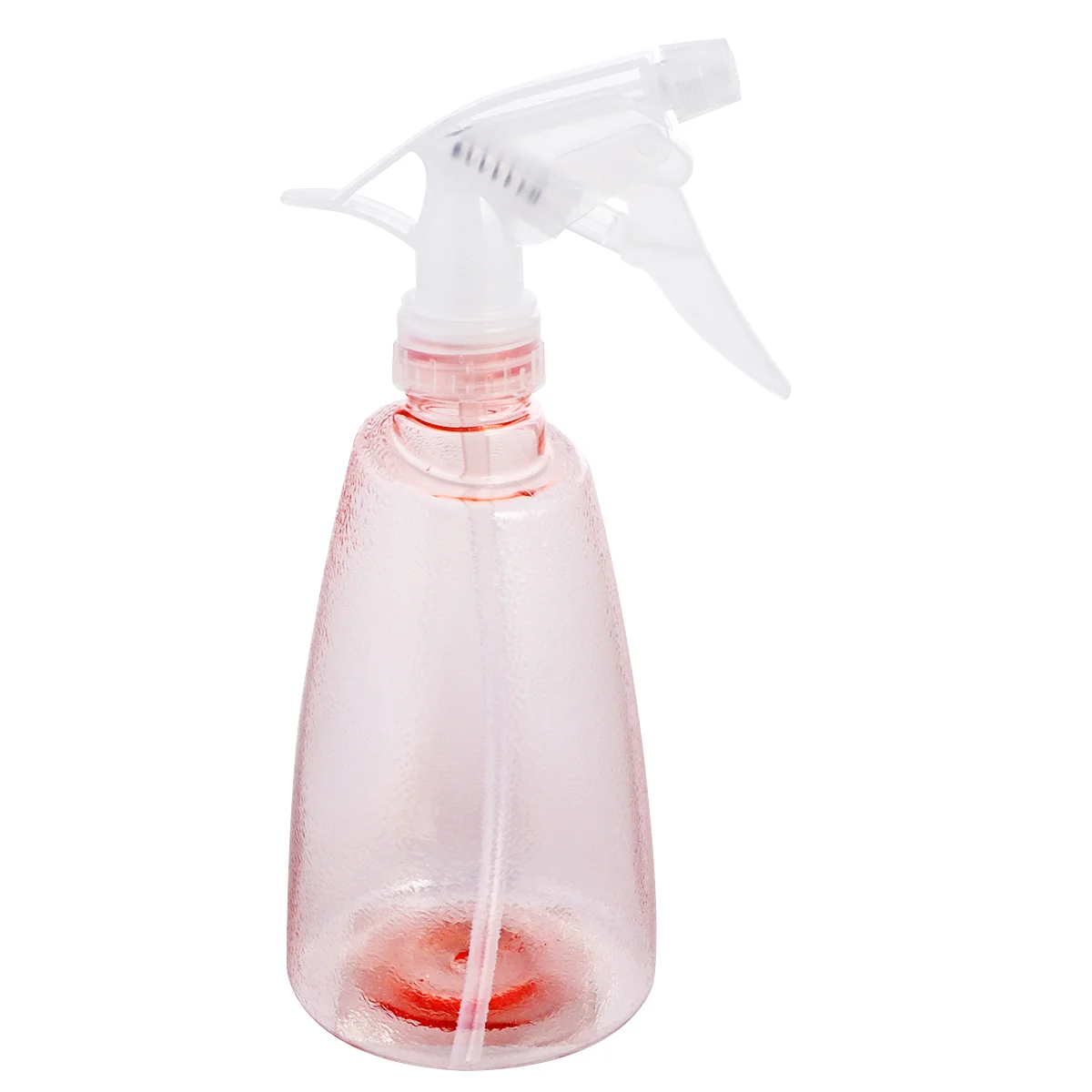 Flacone spray in plastica da 500 ml con grilletto, fiori, piante, spruzzatore d'acqua, bottiglia riutilizzabile per la pulizia della casa (rosa)