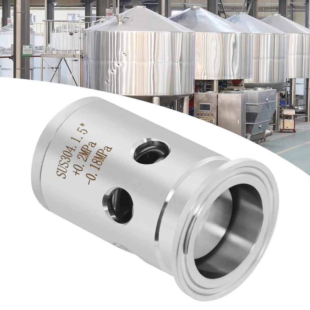 

Modern Silver 304 Stainless Steel Quick-installing Safety Valve, Safety Valve, Exhaust Valve