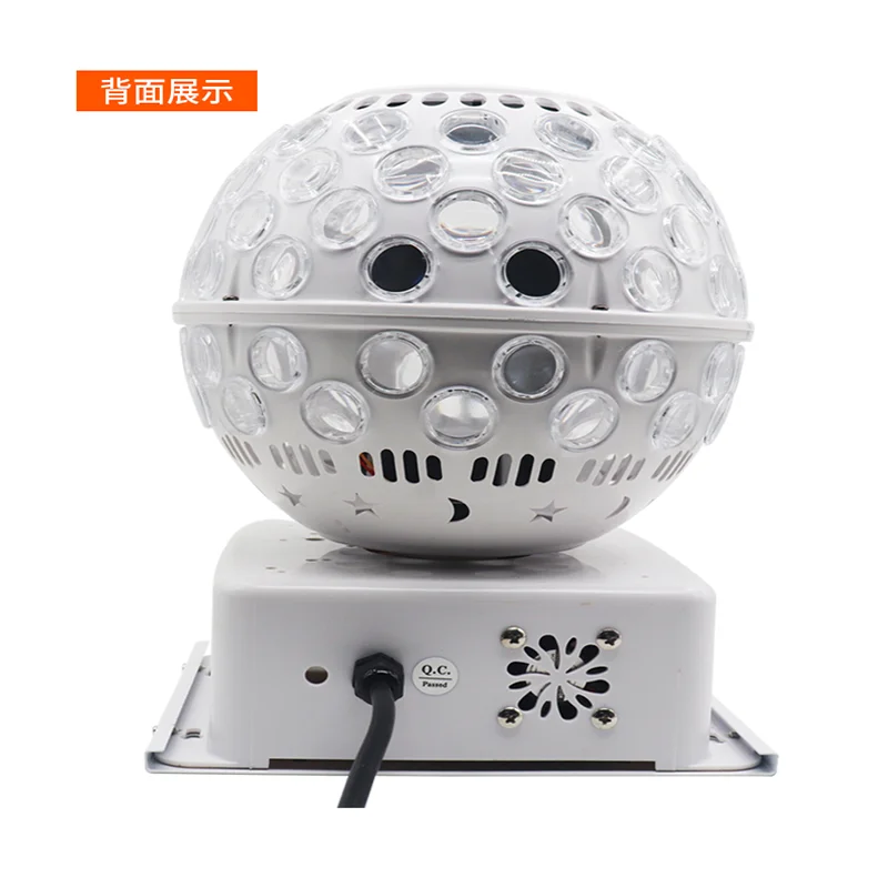 Imagem -03 - Led Padrão de Camada Dupla Lanterna Magic Ball Equipamento de Iluminação Início Quarto Privado Song Hall Led Strobe Light Controle de Voz