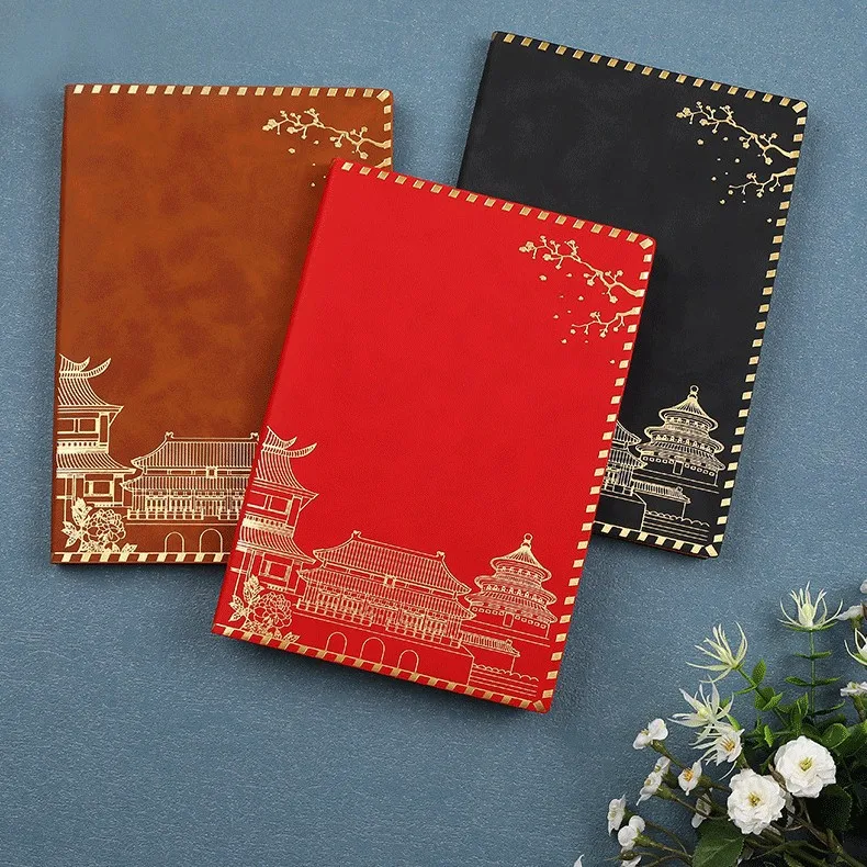 Retro Antique China-Chic Notebook Guofeng Classical Taoist Forest Paper Stationery Notebook Set Chinese Style