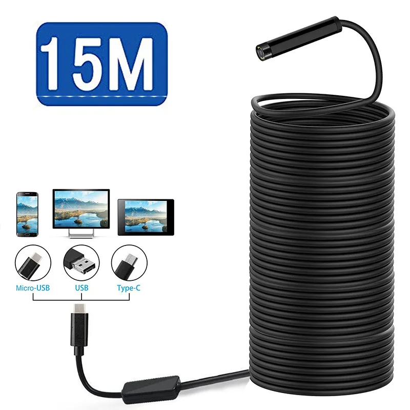 Mobile Phone Type-c Endoscope Android USB Probe High Definition Camera 8mm Industrial Pipe Water Pipe