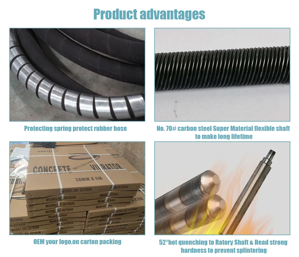 Korea Type Coupling Concrete Vibrator Needle Poker