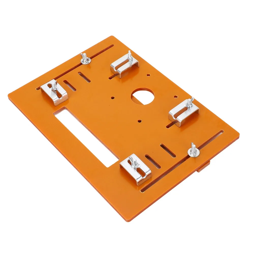 

28 x 20cm Cutting Machine Base Plate 5mm Thickness 4 Inch Universal Base Plate Circular Saw Base Plate DIY Woodworking Projects