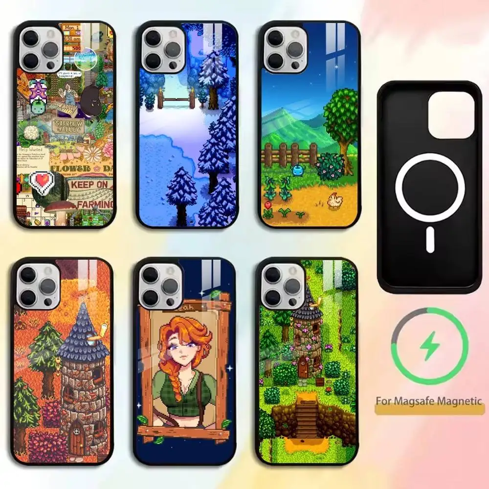 

Stardew Valley Phone Case For iPhone17,16,15,14,13,12,11 Plus,Pro Magnetic with Magsafe Wireless Charging