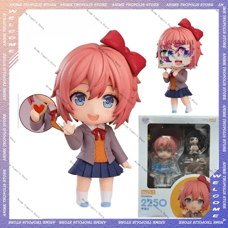 Anime Original GSC Nendoroid Doki Doki Literature Club Sayori Action Figure Sayori Clay Figurine Statue Model Toy Decor Gift