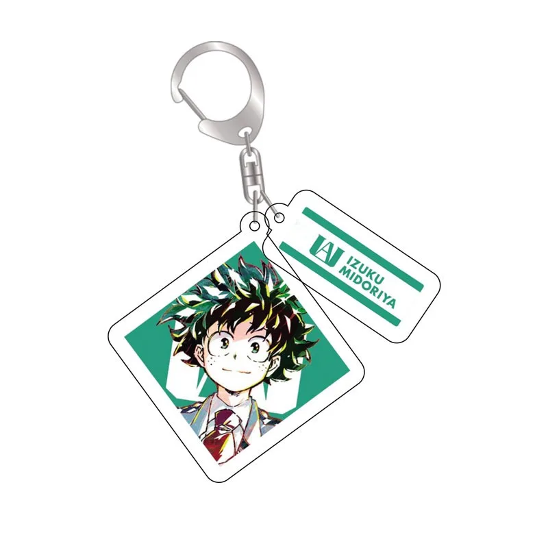 Izuku Midoriya All Might Twice Katsuki Bakugou Anime Double Sided Transparent HD Pattern Popular Kawaii Acrylic Keychain Pendant