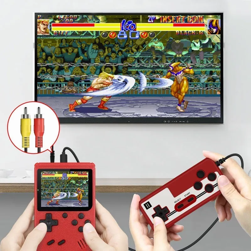 Built in 400 Games 8 Bit 3.0inch Handheld Game Console Portable Retro Video Game Console Classic FC Emulator Mini Gaming Machine