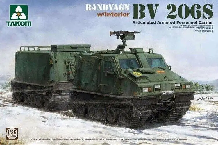 TAKOM 2083 1/35 Scale BV 206S BANDVAGN w/Interior  assemble