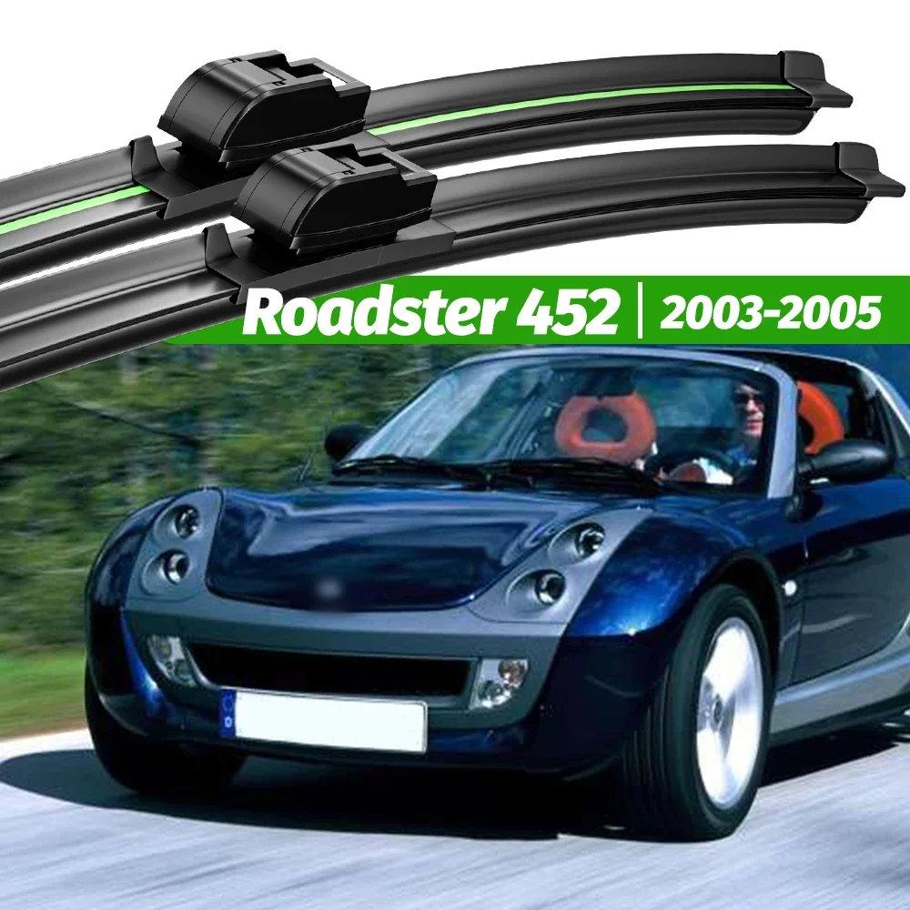 

For Smart Roadster 452 2003-2005 2pcs Front Windshield Wiper Blades 2004 Windscreen Window Accessories