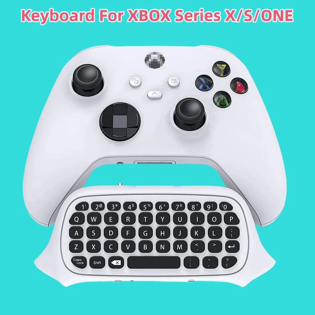 Controller Keyboard for Xbox Series X / S / One / One S Wireless Chatpad Bluetooth Gaming Keypad with USB Receiver Built-in Spea