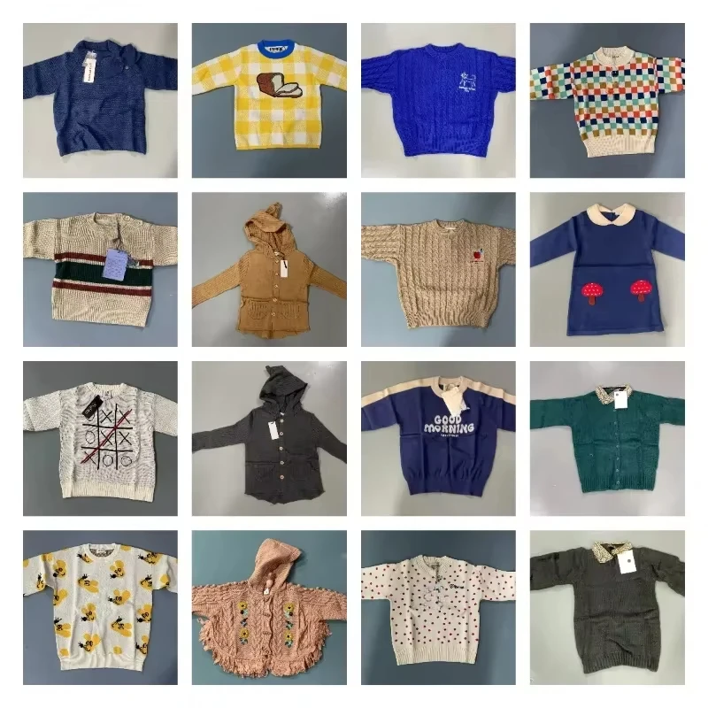 

OUYANG&IVAN Special Price Girl Sweater Boy Top for Spring Children's Cardigan