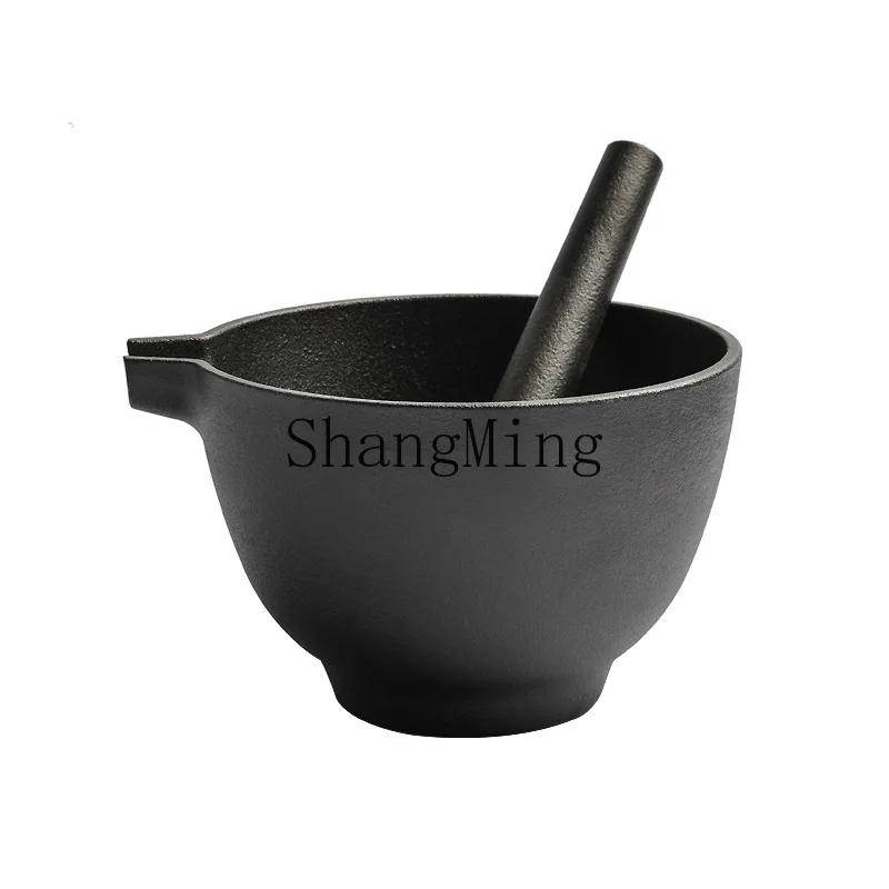 

PYH Small Happiness Cast Iron 15cm Drill Uncoated Grinding Medicinal Materials Pounding Irrigation Household Pounder