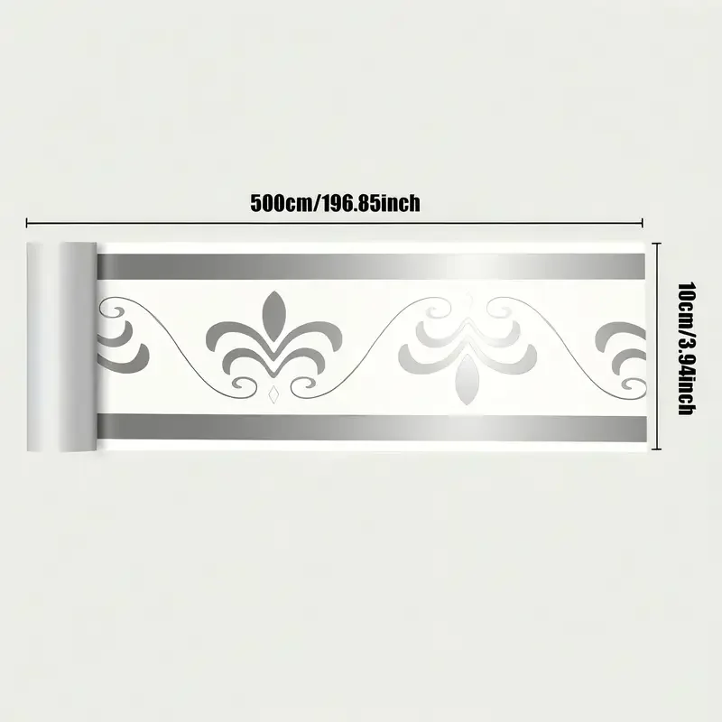 1PC 5mx10cm Self Adhesive Skirting Board Thickening Flexible Foam Wall Stickers Waistline Tape for Sill Staircase