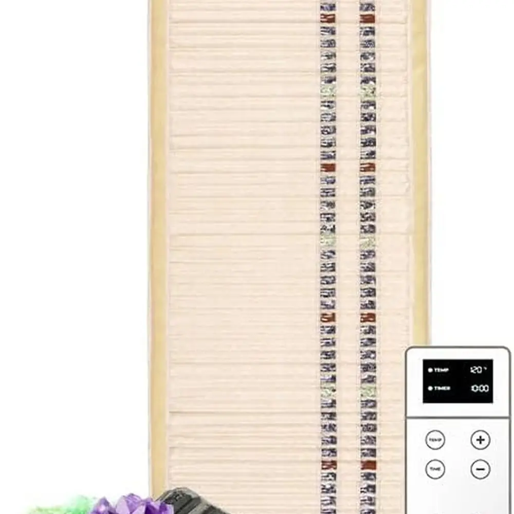 

Большая грелка с аметистом и турмалином в дальнем инфракрасном диапазоне для облегчения боли и отрицательных ионов — 60x24 дюйма