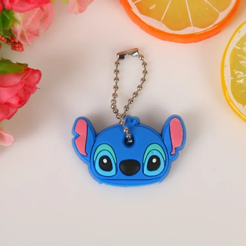 

Disney Anime Lilo & Stitch PVC Keychain Cute Cartoon Figures Three Eyes Stitch Keychains Decoration Pendant for Children Gifts