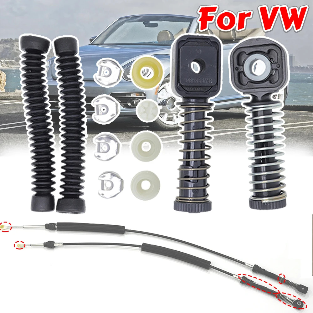 For VW Touran Tiguan Scirocco Polo Passat Manual Gear Shift Selector Lever Linkage Cable Bowden Bushing Sleeve Gaiter Repair Kit