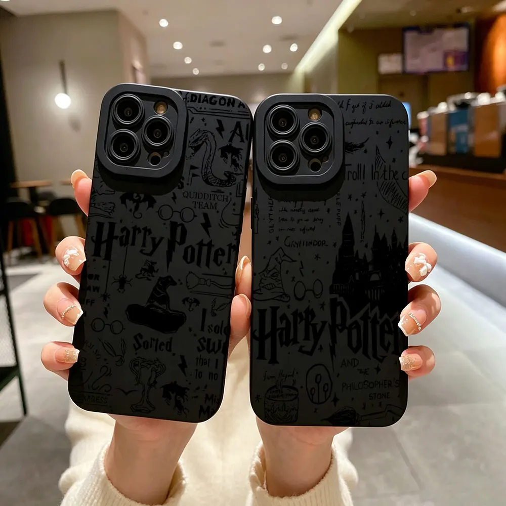 Potters Wand Harries Phone Case For iPhone 17e 17 16e 16 15 14 13 12 11 Mini Air Pro Max XR XSMax Plus Soft Silicone Back Cover