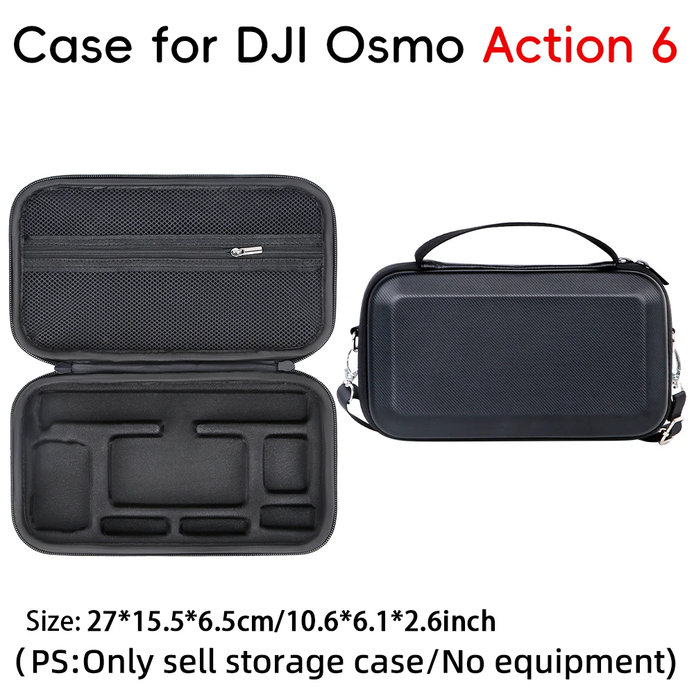 Lined Integrated High-Capacity Storage Case for DJI ACTION 6