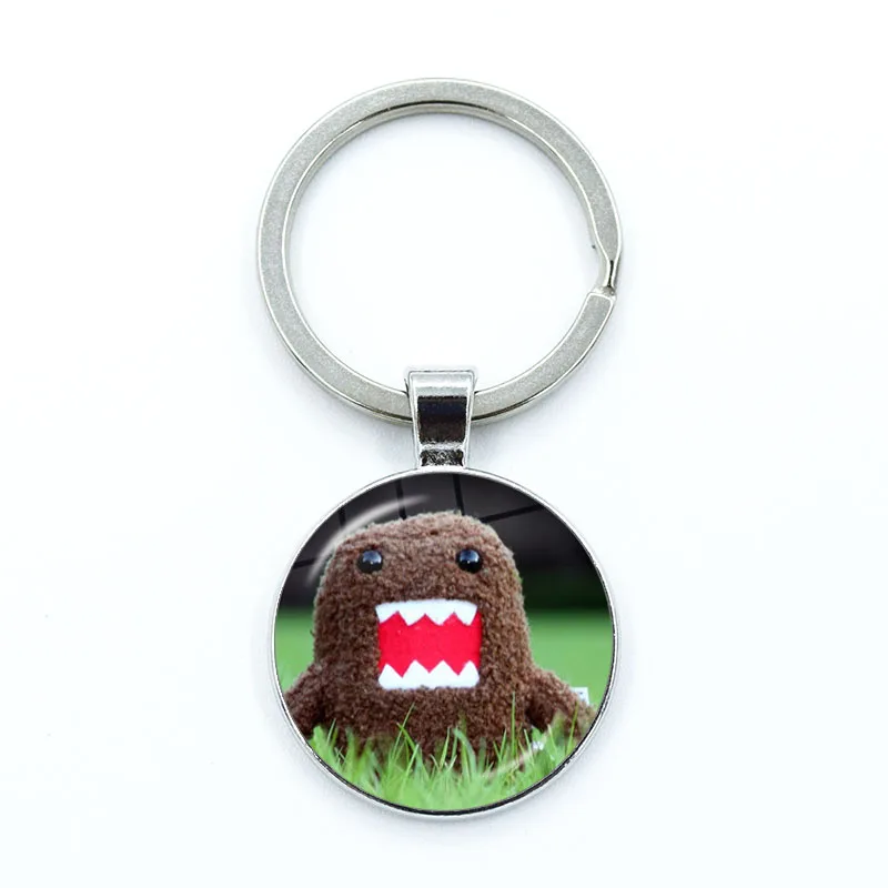 Simpatico cartone animato Domo Kun portachiavi TV giapponese Kawaii mascotte cupola di vetro portachiavi ciondolo borsa per bambini accessori regalo