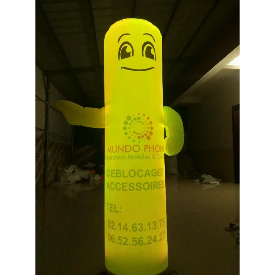 

Advertising Lighting Inflatable Pathfinder Model, Inflatable Logo Column, Guiding Cartoon Pillar for Store Promotion, 2 Pcs