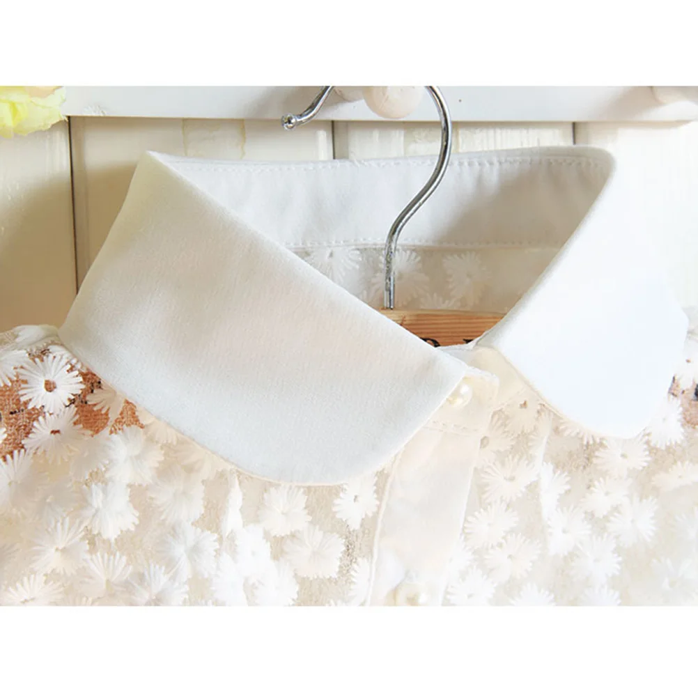 

Lace False Collar for Women Detachable Half Shirt Blouse White Autumn Winter Fashion Party Accessory Elegant Design