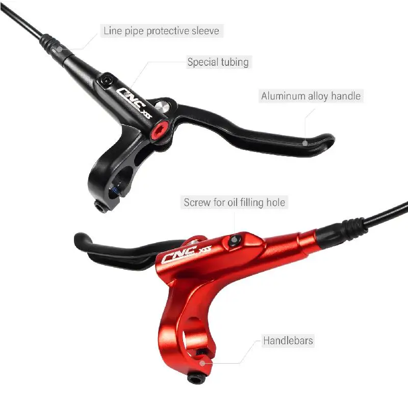 CNC Bike Accessories, Hydraulic brakes, Mtb Bicycle Brake Caliper And Handle Lever, Mountain Bike Disc Brakes cycling part