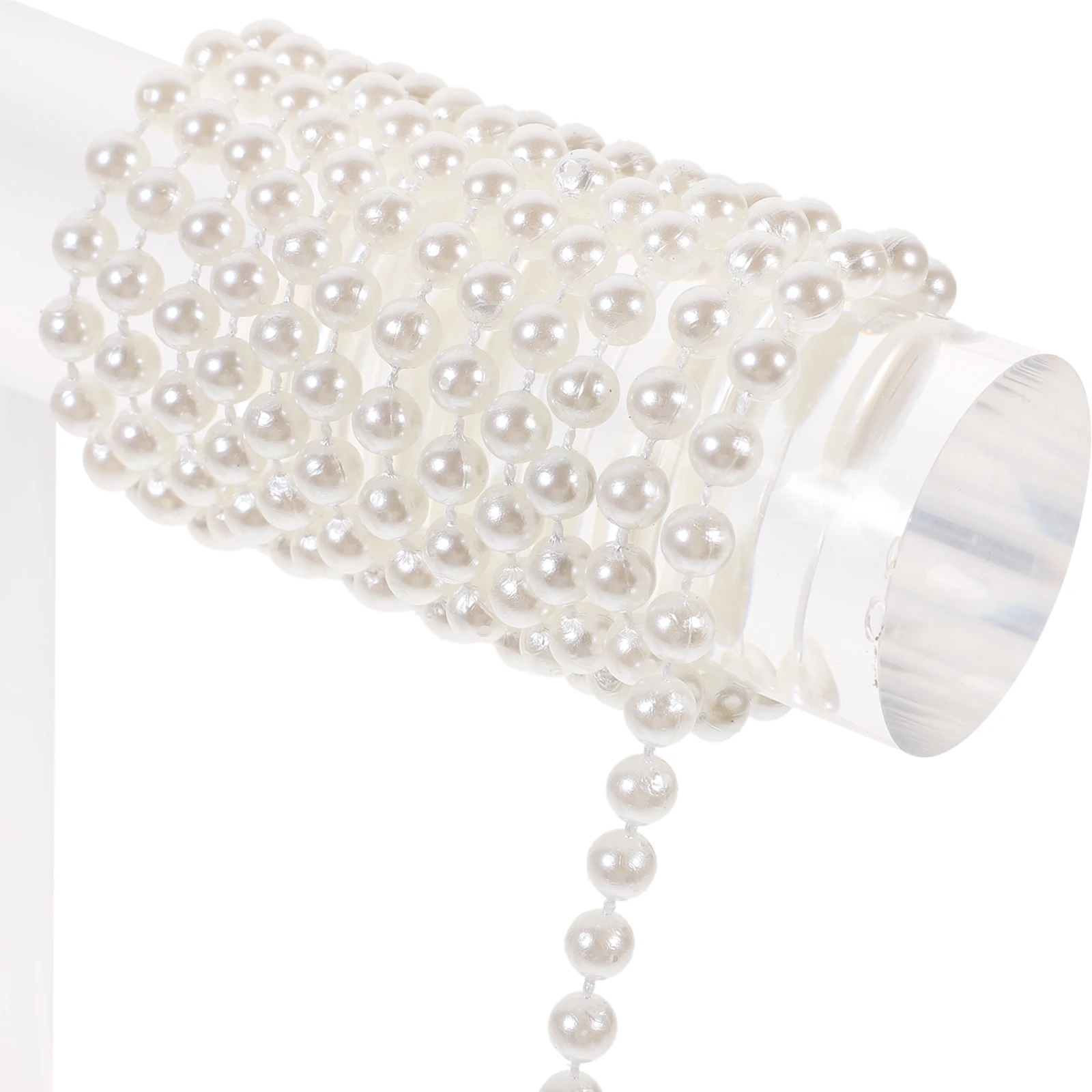 سلسلة خرز لؤلؤية بطول 5 متر، ديكور ذاتي الصنع، مادة ممتازة، متينة، استخدام طويل الأمد، تفاصيل رائعة، ديكور حفلات بألوان زاهية #6