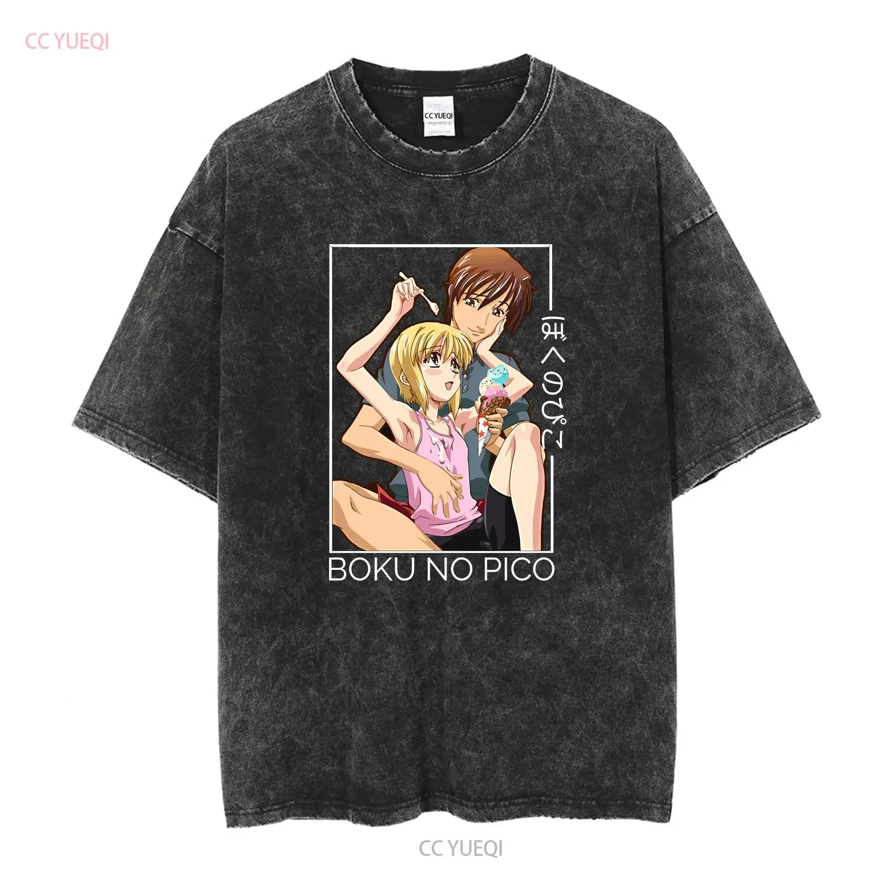 Boku no pico lovers gift Classic Essential T Shirt long or short sleeves vintage Washed Top For Everyday Wear Versatile Casual