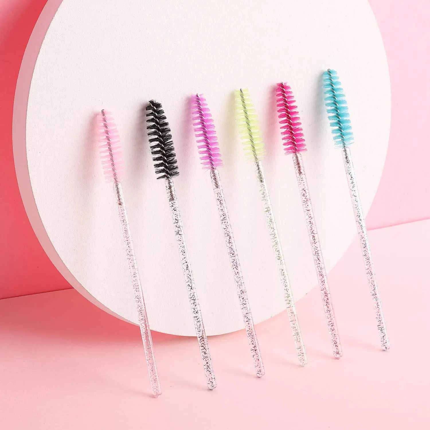 300/500Pcs Crystal Eyelash Brush Disposable Mascara Wands Eyelash Extension Microbrush Eyebrow Applicator Makeup Brush