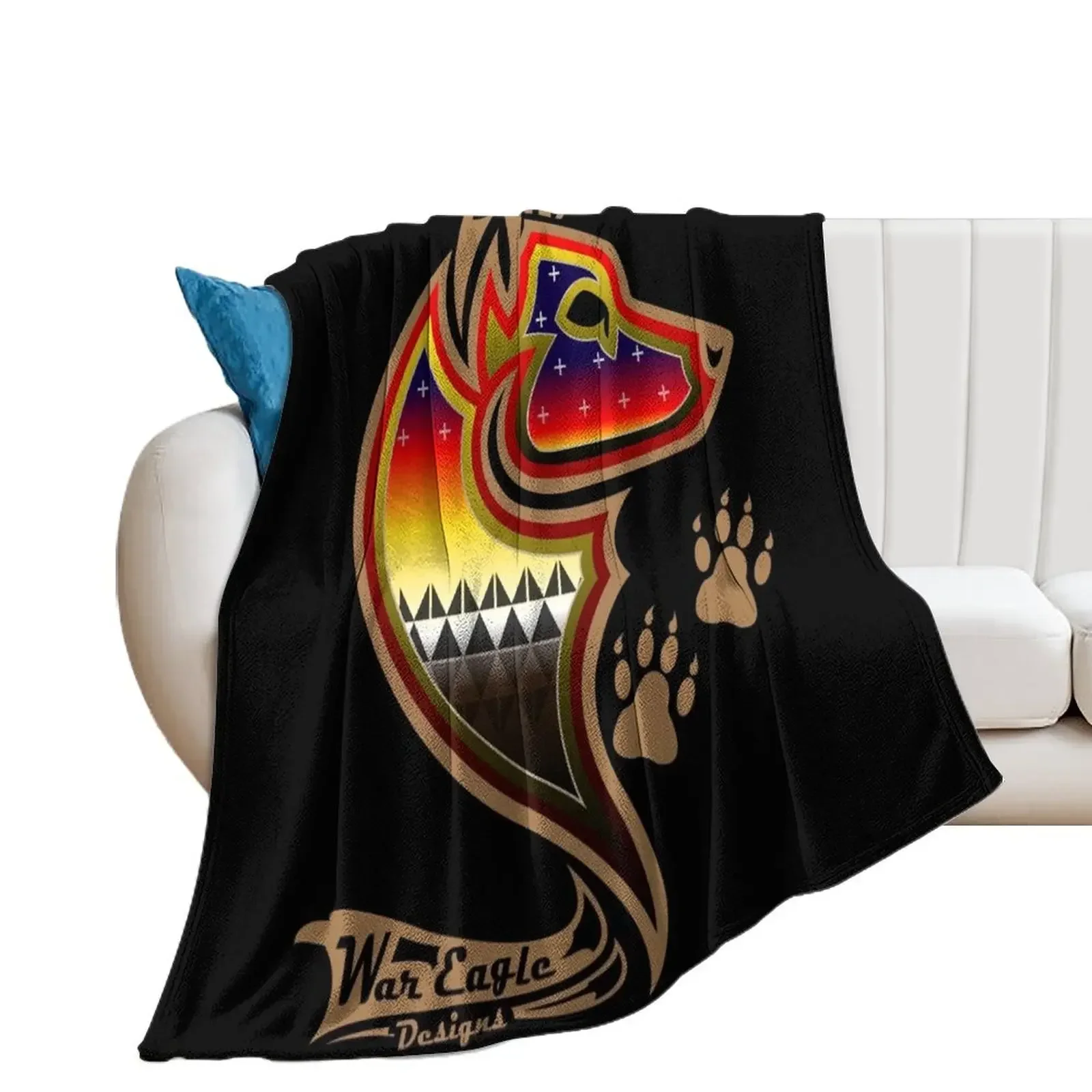 Protecting the people Brown Wolf Throw Blanket Sofa Quilt wednesday Kid'S Luxury St Blankets