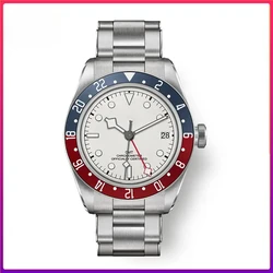 Men's Watch Biwan Greenwich-type Waterproof Mens Watches M79830-0010 New White Plate Cola Ring Mechanical Leisure Sports Watch