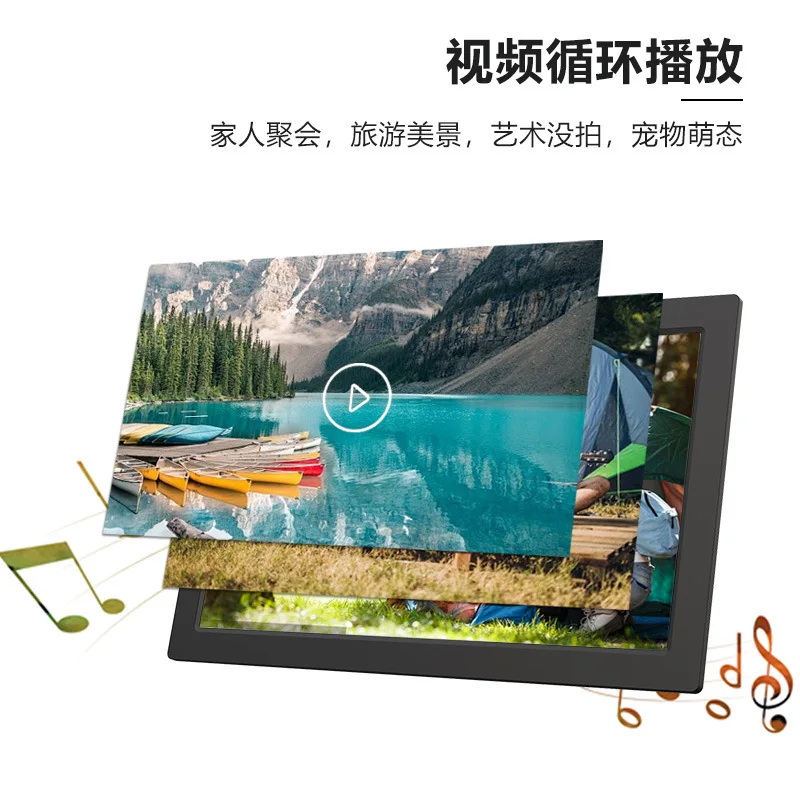 21.5 inch high definition digital photo frame touch screen WIFI electronic photo frame can remotely transmit pictures and videos