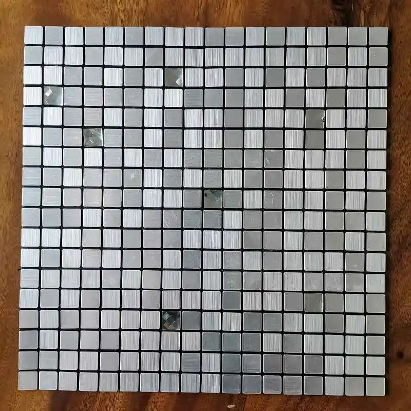 

Mosaic Metal Aluminum Plastic Panel Wall Sticker Self-adhesive square Abstract Waterproof Kitchen Bathroom Tiles Wall Decors 17