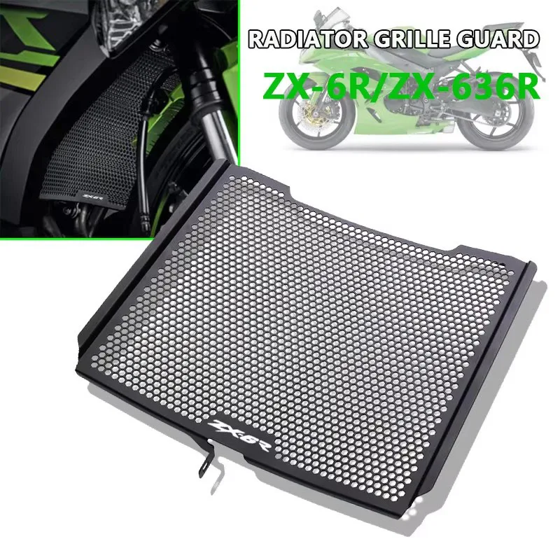 

Motorcycle Radiator Guard Grille Cover Protector Protective Grill Fit For NINJA ZX636R ZX-636R ZX-6R ZX6R ZX636 2024