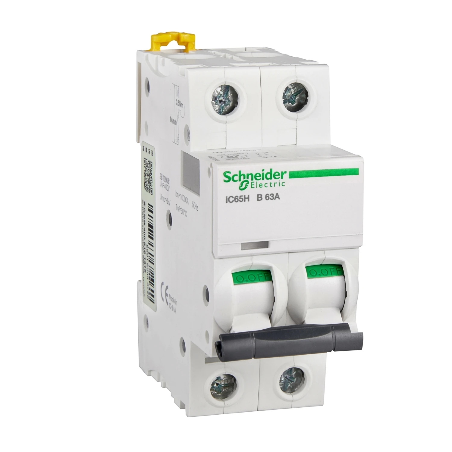 

A9F27263 IC65H 2P B63A 2P | 63A | B | 10KA IC65 miniature circuit breaker