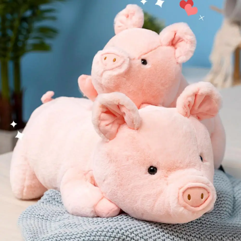 

Stuffed Animal Super Soft Pig Plush Doll Adorable 3d Eyes Pink Piggy Stuffed Animal Companion Soothing Toy Sleeping Pillow