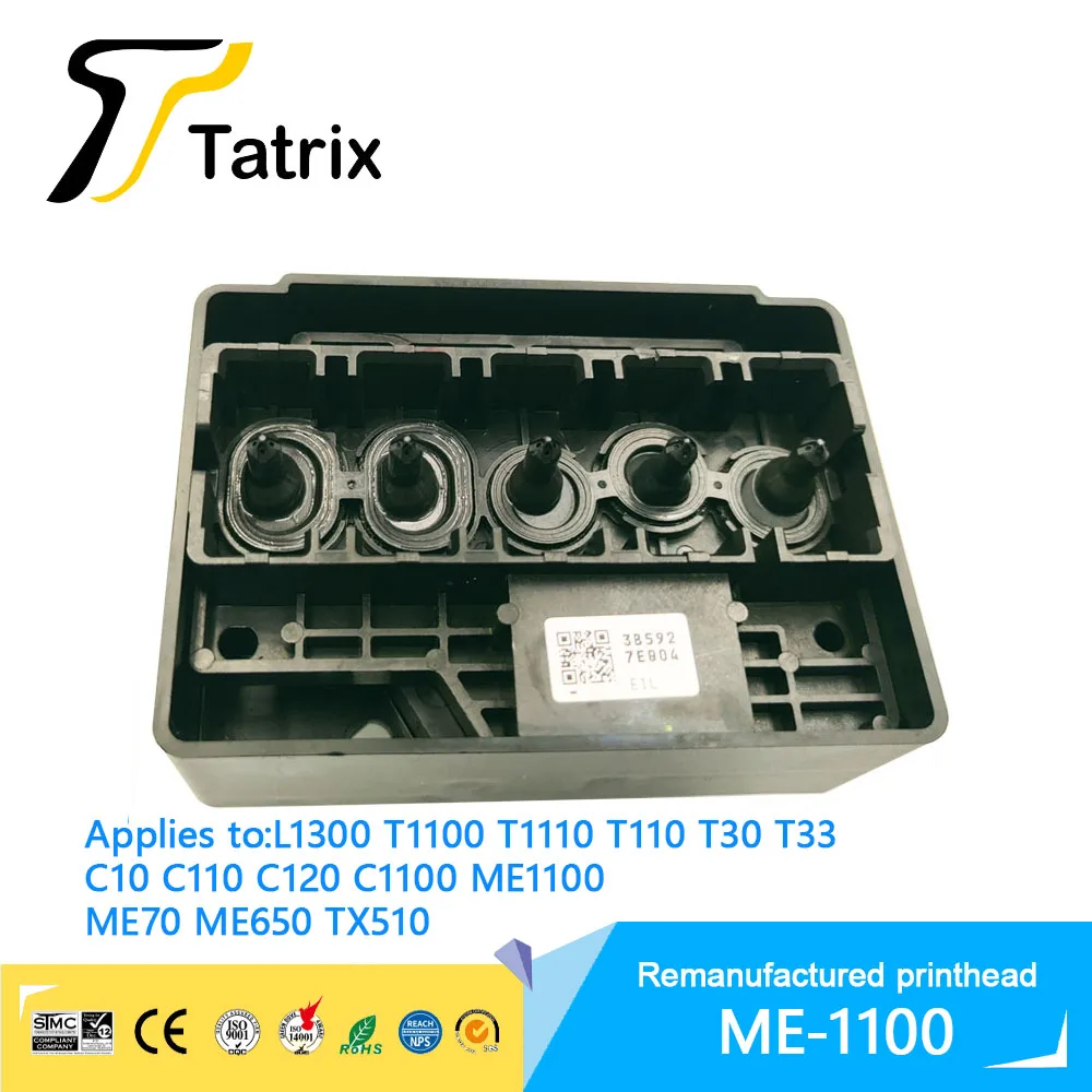 Tatrix F185000 Original Refurbished printhead For EPSON T1100 T1110 T110 L1300 T30 T33 C10 C110 C120 C1100 ME1100  ME650 TX510