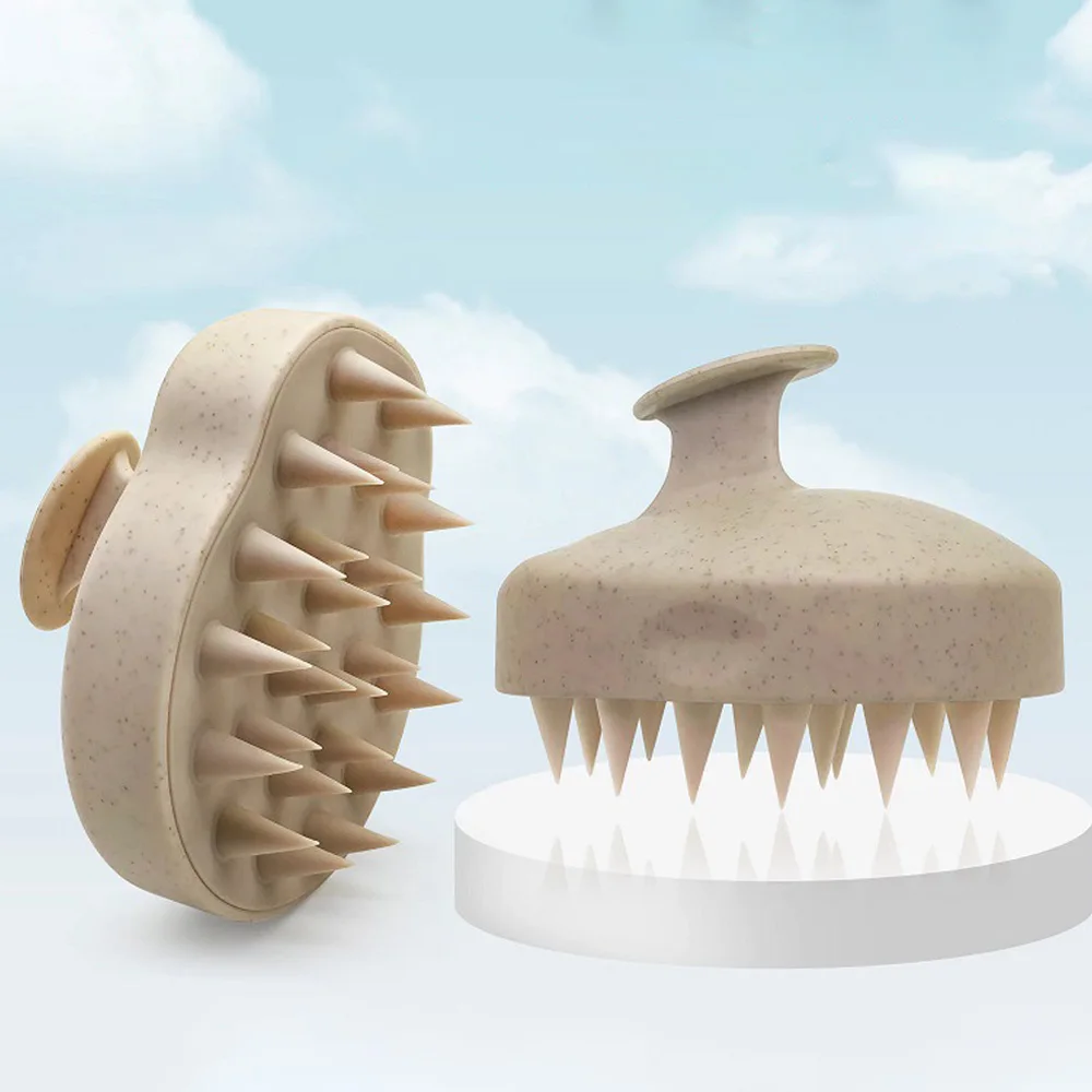 

Silicone Shampoo Scalp Hair Massager Head Body Scalp Massage Brush Scalp Massage Brush Comb Magic Handle Brush Spa Massage