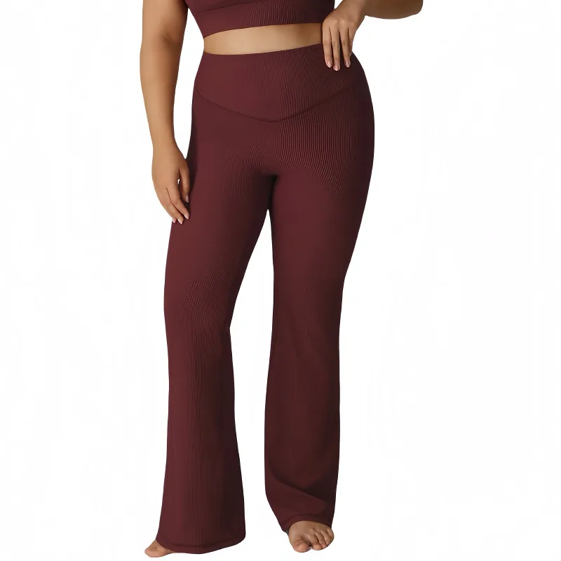 

Fat MM Yoga Horn Pants, High Waist Thread Shaping, Large Size Micro Pull Fitness Exercise, Extra Large Yoga Pants