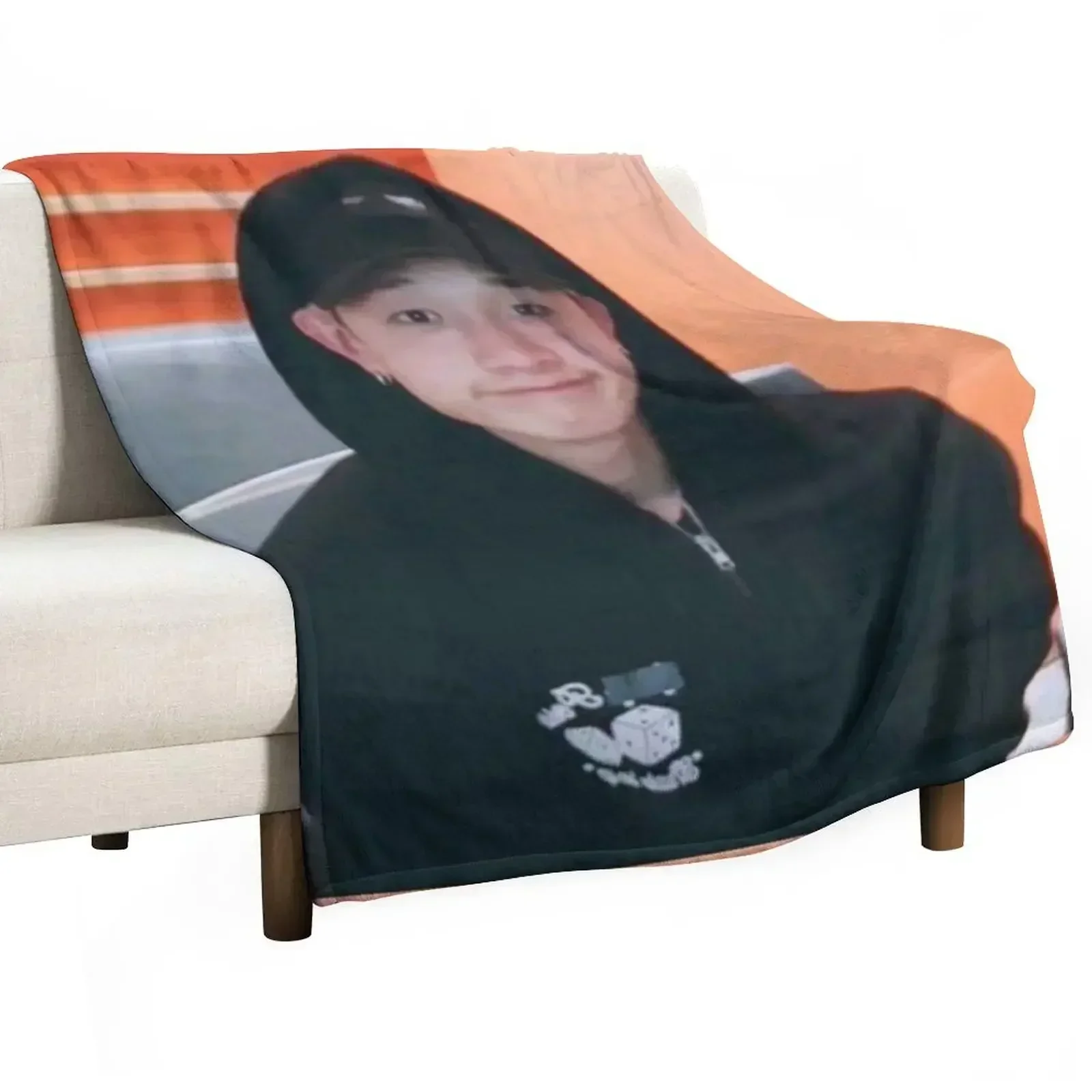 Bang Chan cute meme Throw Blanket For Baby Thins Tourist Furrys Blankets