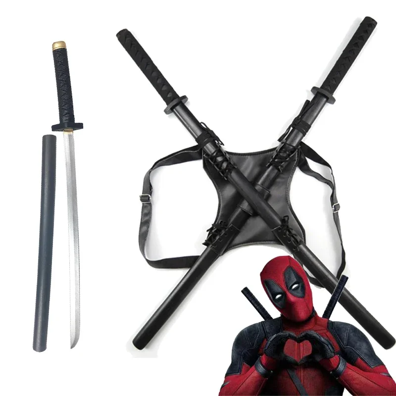 61cm Deadpool Katana Pu Anime Soul Figur Sword Samurai Knife Ninja Sword Cosplay Props Weapon For Youth Toy Children Gifts