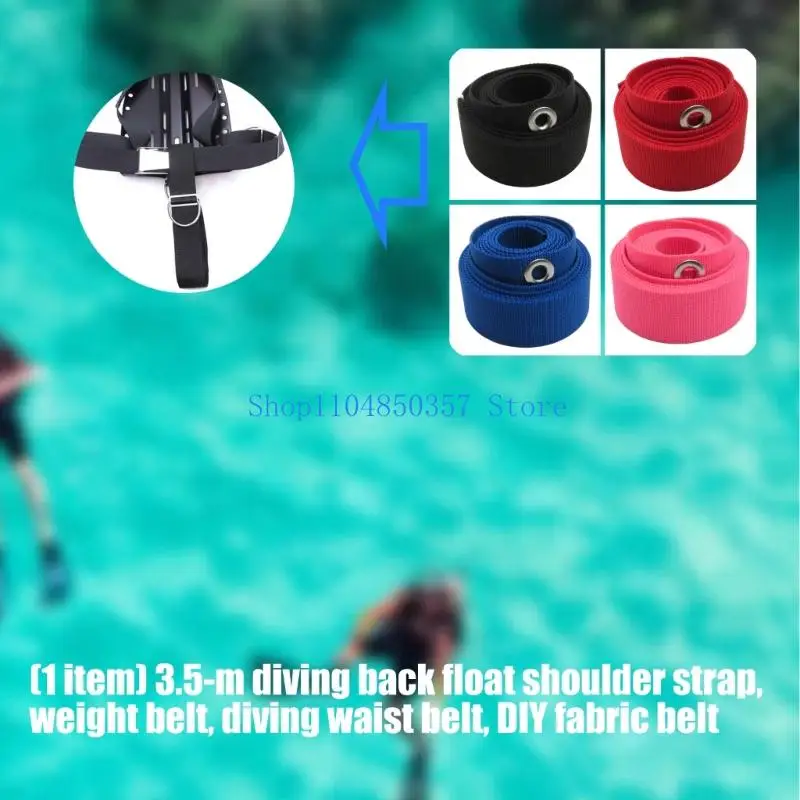 

5asd весовой пояс для подводного плавания с аквалангом, сменный ремень 3,5 м, весовой ремень для подводного плавания с задняя