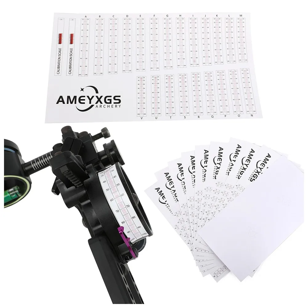 

10 шт., сменная лента для стрельбы из лука, расширенный диапазон, профессиональная сменная лента для прицела, ленты для двора, ПВХ, тренировка по мишеням