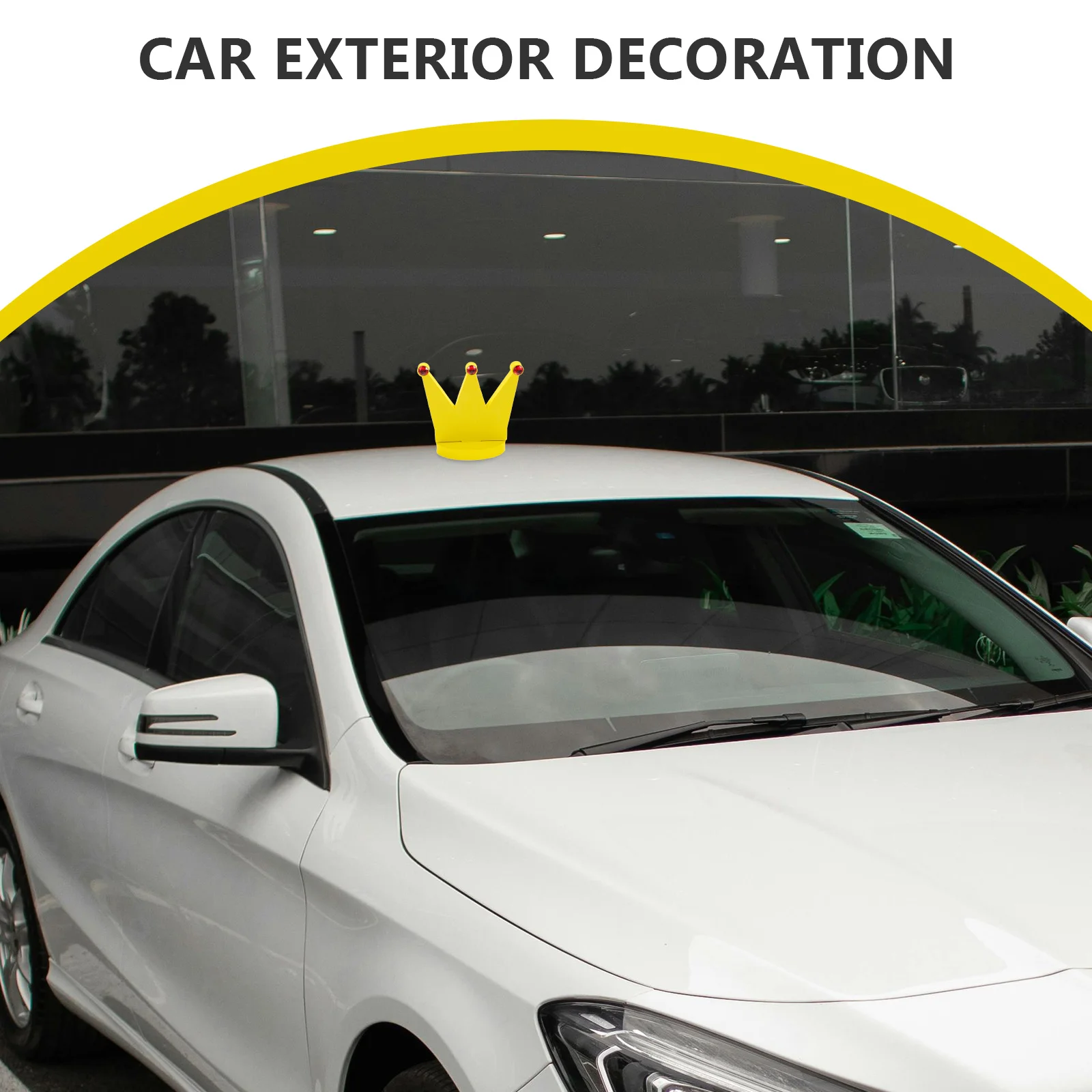 Decoração de carro: enfeite de telhado feminino fofo para mulheres acessórios de carro decoração externa estética adesivo de capô 3D Auto